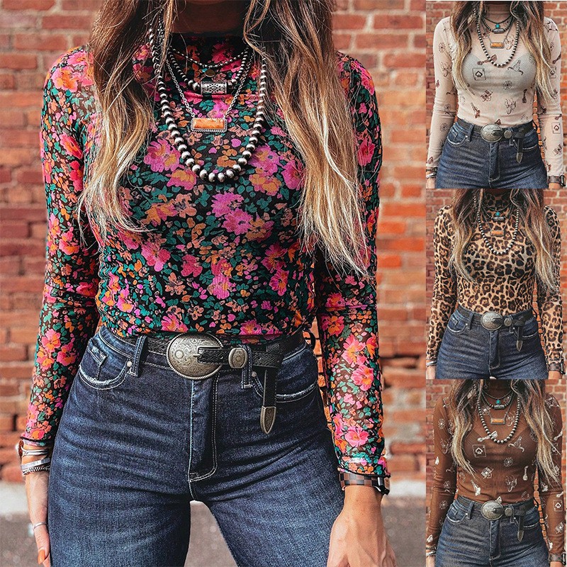 Women Fashion Styles - T-shirt à col roulé en maille