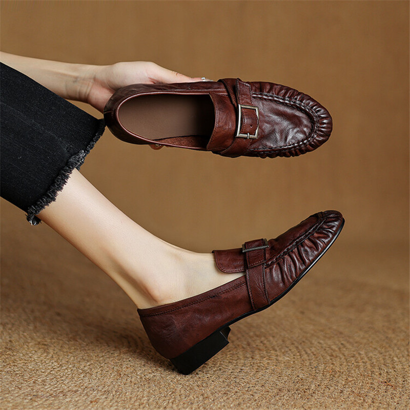 Women Fashion Heels - Escarpins en cuir véritable pour femmes,