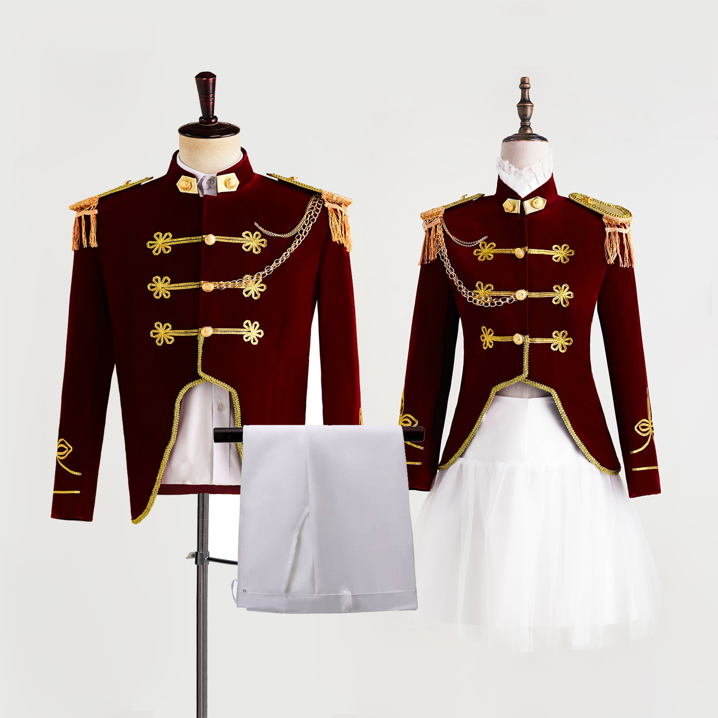 Women Fashion Jackets - Costume de robe marine à la