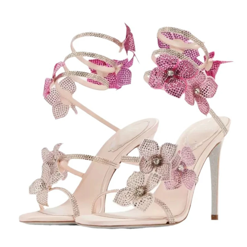 Women Fashion Ideas - Eilyken Sexy cristal fleur mince talons