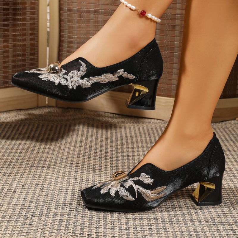 Sale Fashion Women - Chaussures Femme Décontractées à Talon Moyen,