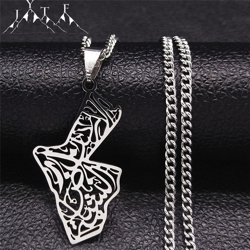 Women'S Fashion Guide - Collier carte des accidents en acier