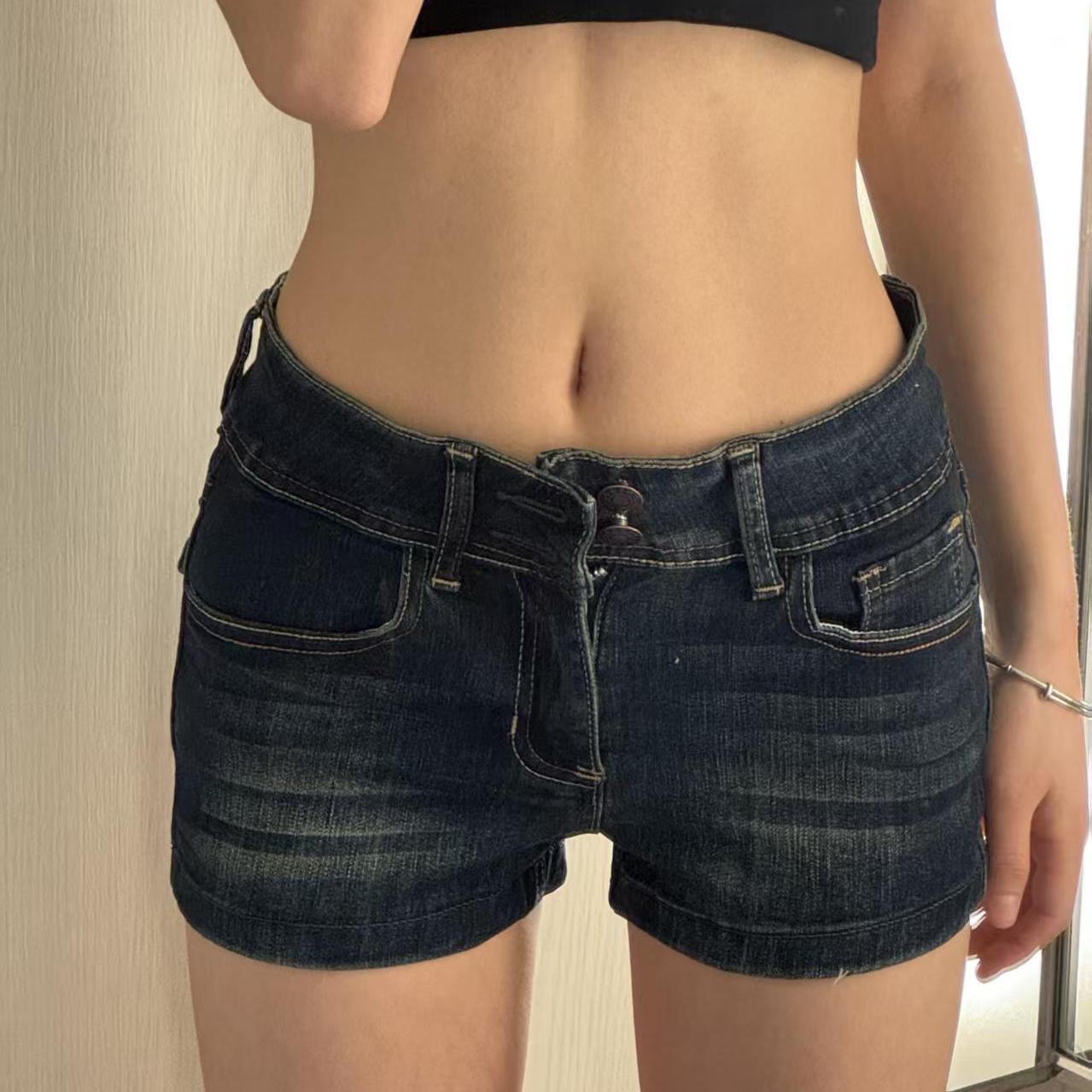 Women'S Fashion Petite - Shorts en jean vintage taille basse