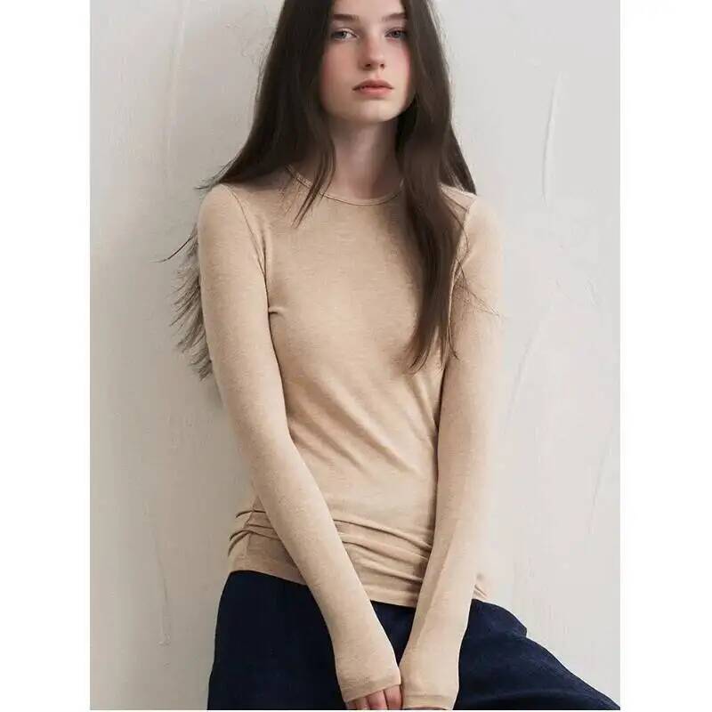 Women Fashion Styles - Haut à manches longues en mélange
