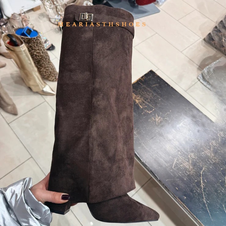 Femmes talon épais genou botte - Women'S Fashion Boots 2025 avis et prix