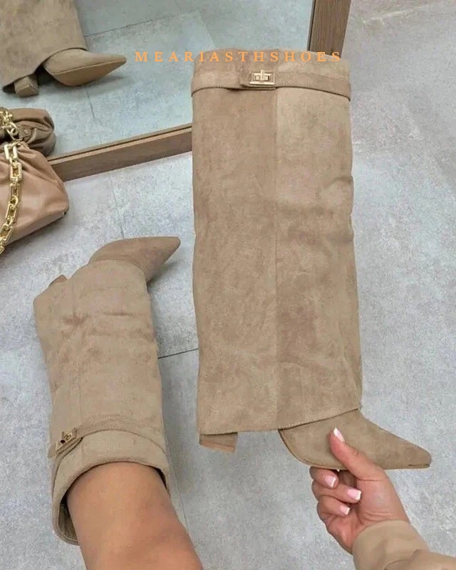 Femmes talon épais genou botte - Women'S Fashion Boots 2025 avis et prix