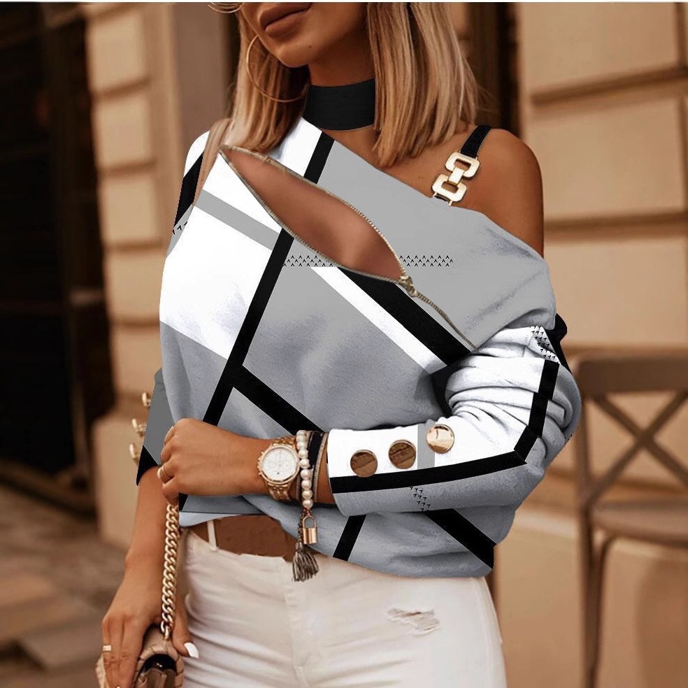 Chemisier femme à épaules dénu - Women Fashion Styles avis et prix