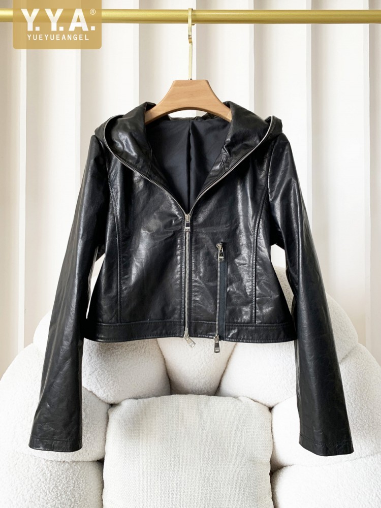 Veste Courte Décontractée pour - Women'S Fashion Leather Jacket avis et prix