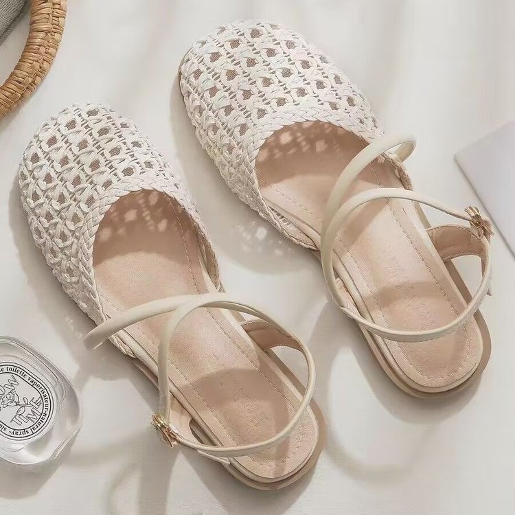 Sandales fermées de style fran - Women Fashion Outfits avis et prix