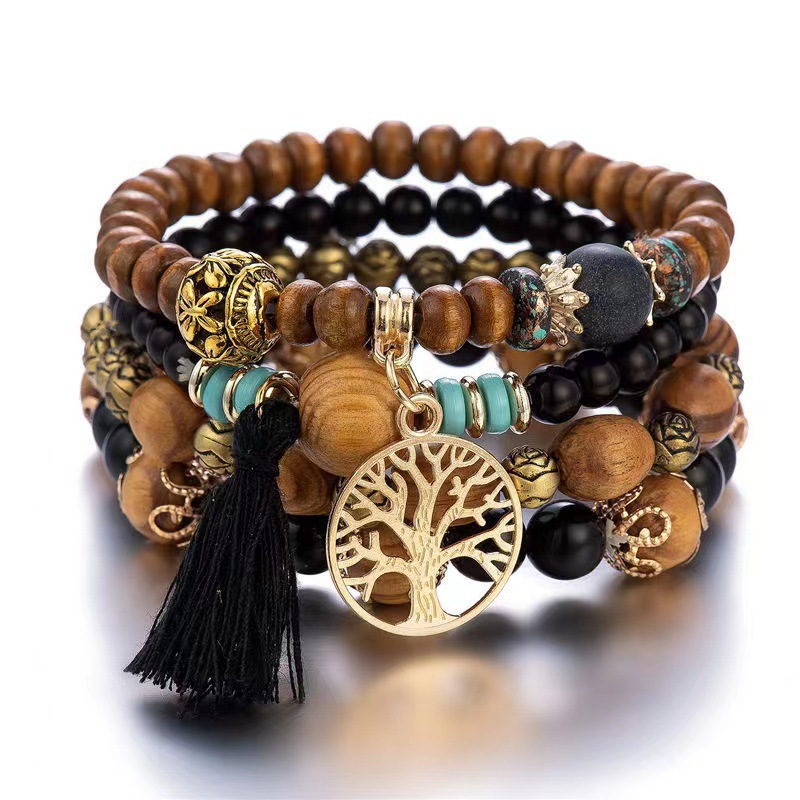Ensemble de 4 bracelets Boho T - Women'S Ysl Fashion avis et prix