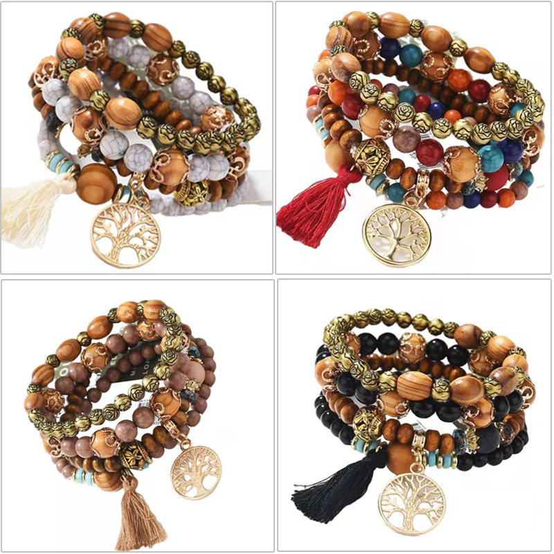Ensemble de 4 bracelets Boho T - Women'S Ysl Fashion avis et prix