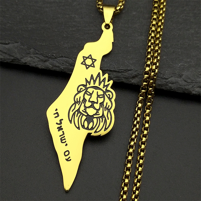 Collier pendentif carte d'isra - Women'S Fashion Guide avis et prix