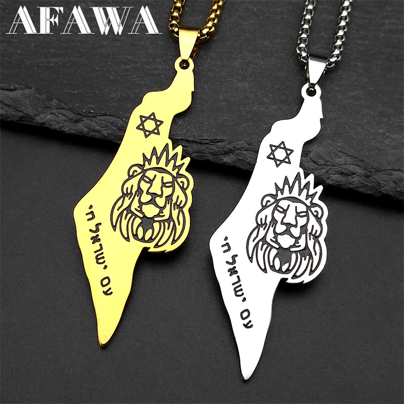 Collier pendentif carte d'isra - Women'S Fashion Guide avis et prix