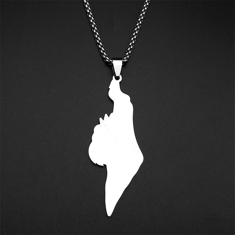 Collier pendentif carte d'isra - Women'S Fashion Guide avis et prix