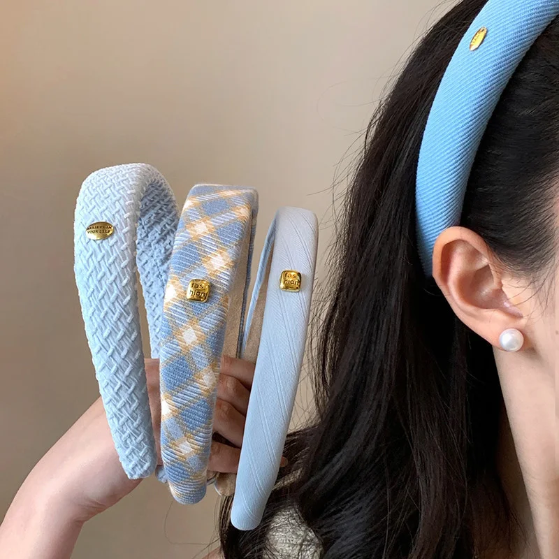 Bande de cheveux bleue à large - Women'S Fashion Labels avis et prix