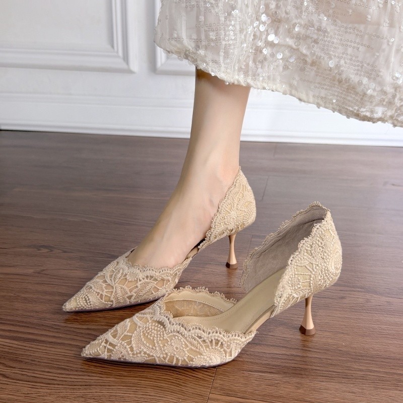 Escarpins à bout pointu en den - Women Fashion Heels avis et prix