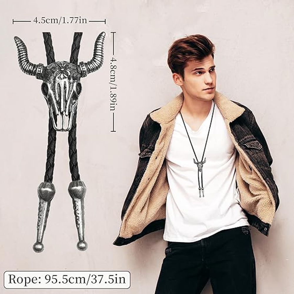 Collier en cuir pour homme, co - Women'S Fashion Wild West avis et prix