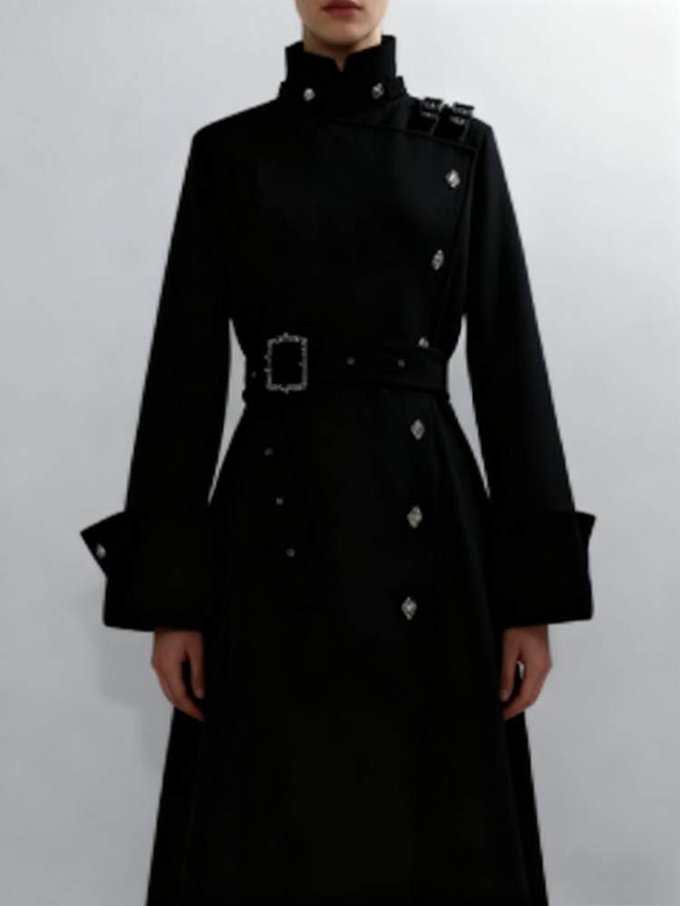 Manteau long en laine élégant  - Women Fashion Jackets avis et prix