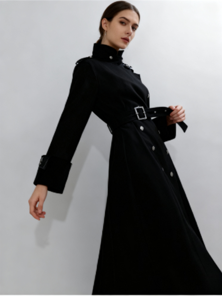 Manteau long en laine élégant  - Women Fashion Jackets avis et prix