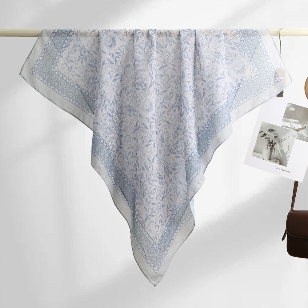 Foulard carré imprimé floral r - Women Fashion Malaysia avis et prix