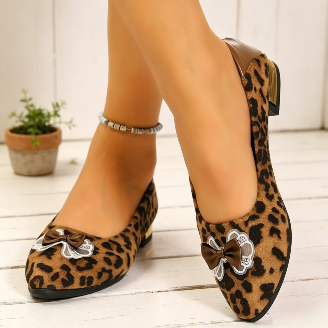 Escarpins à talon carré bas et - Women Fashion Heels avis et prix