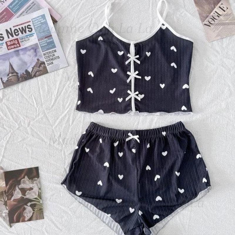 Ensemble de pyjama sexy à impr - V Neck Cami Top avis et prix