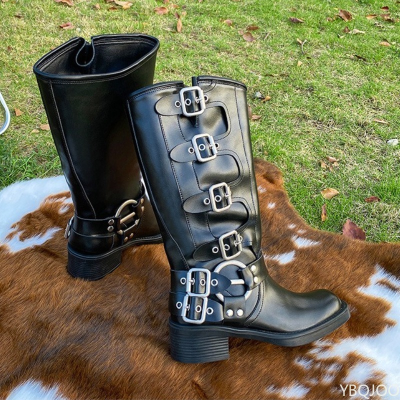 Boucle de ceinture rétro botte - Women'S Fashion Boots 2025 avis et prix