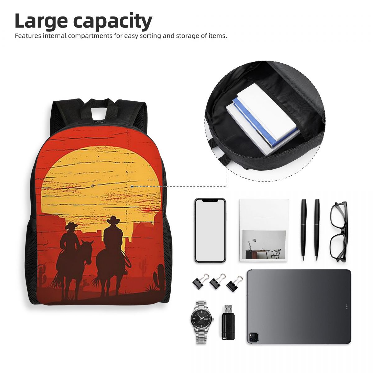 Cowboys Of The Wild West - Sac - Women'S Fashion Wild West avis et prix