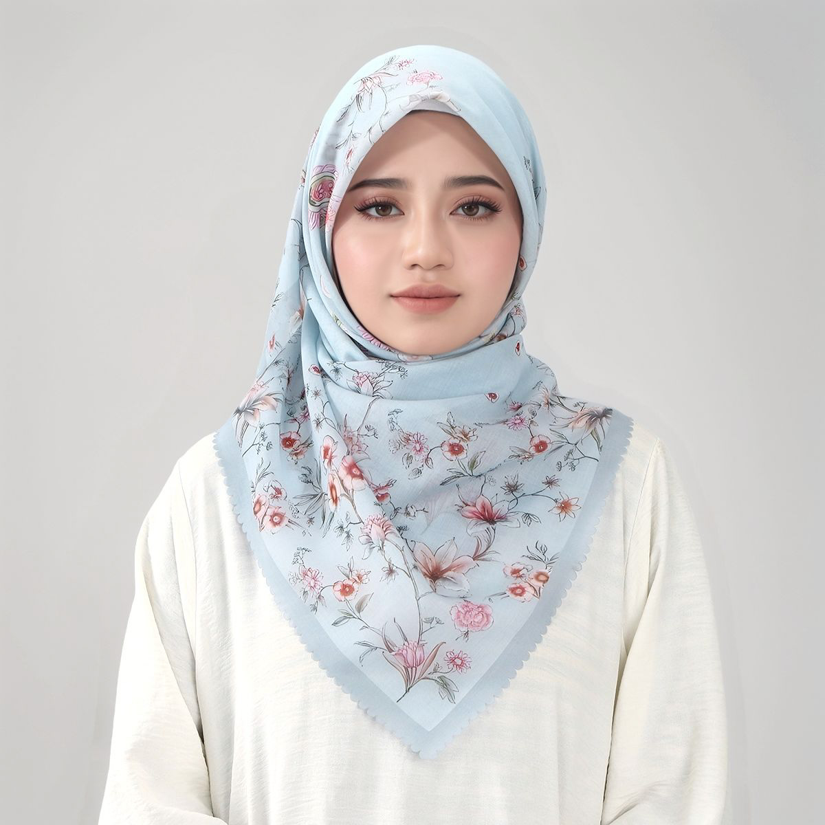 Foulard carré en Viscose ondul - Women Fashion Malaysia avis et prix
