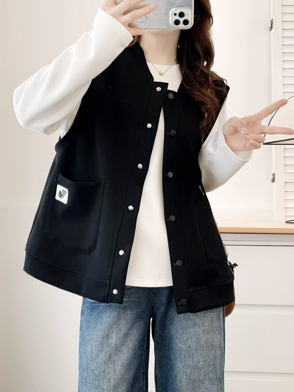 Gilet sans manches à col rond  - Women'S Fashion Labels avis et prix