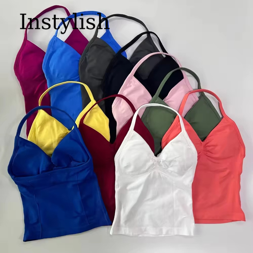 Ensemble de yoga sans couture  - V Neck Cami Top avis et prix