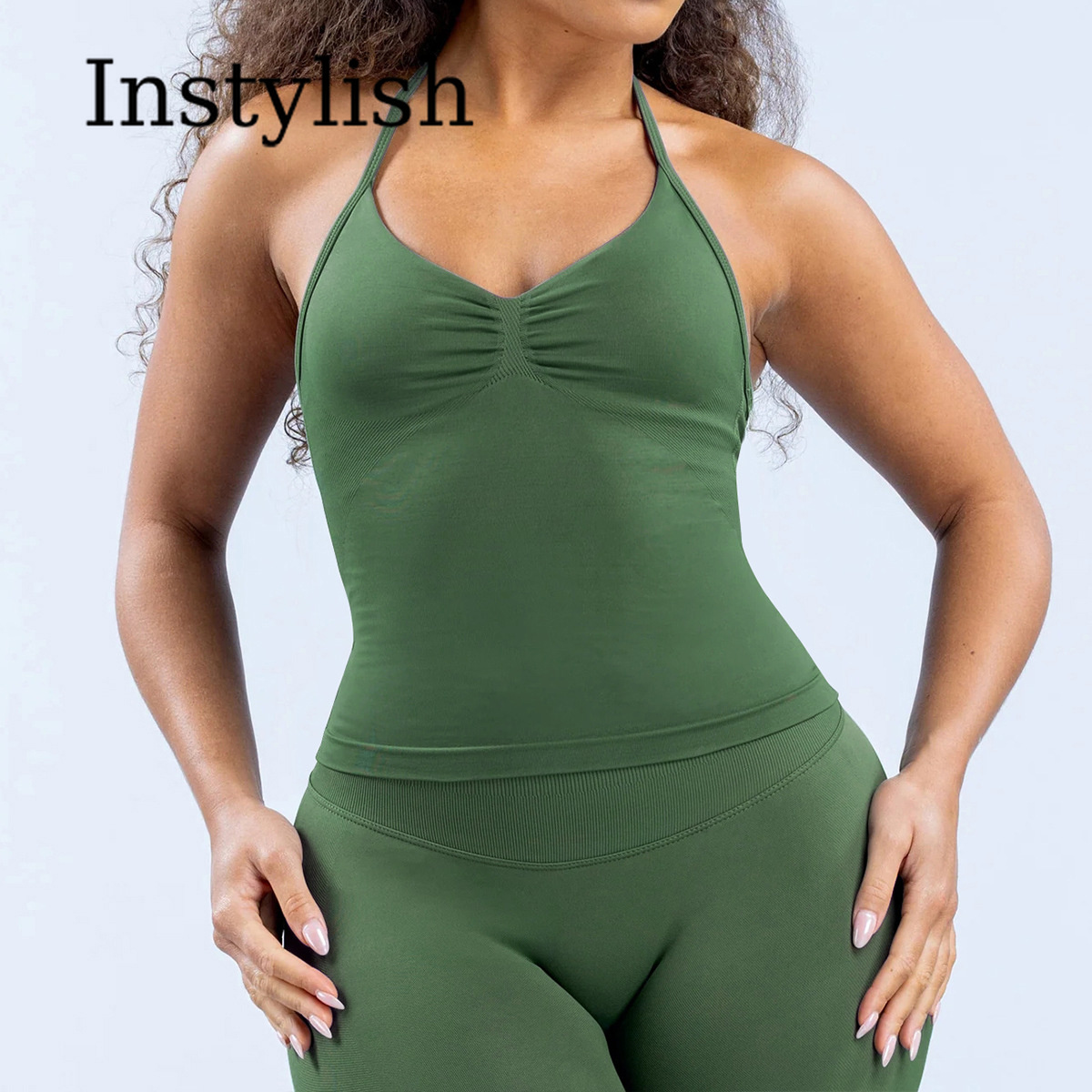 Ensemble de yoga sans couture  - V Neck Cami Top avis et prix