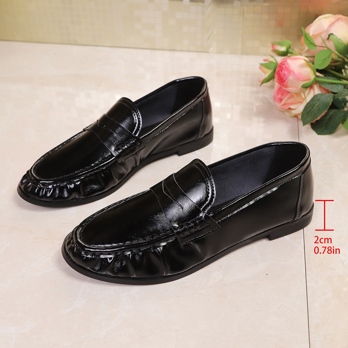 Mocassins plats noirs décontra - Women'S Fashion Loafers avis et prix
