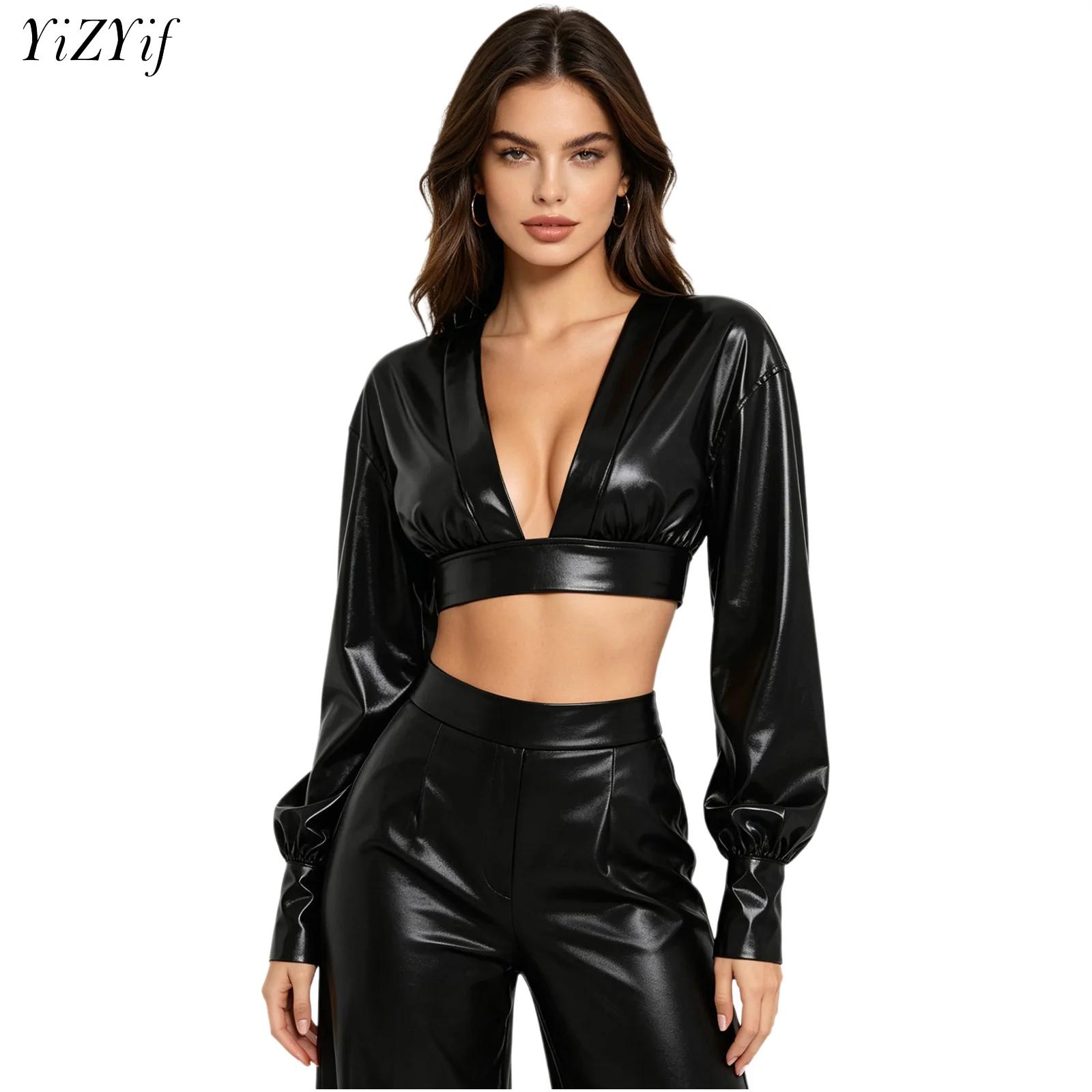 Haut court Y2K métallisé brill - Crop Top Women avis et prix